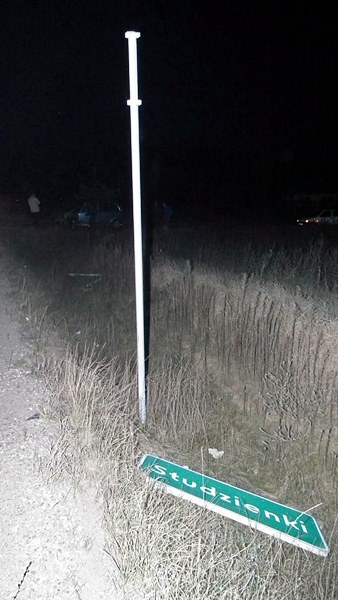 Kolizja w Studzienkach.