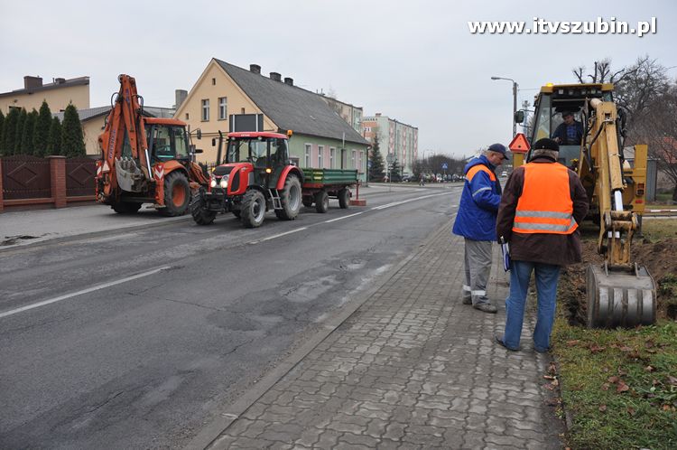 Awaria sieci wodociągowej na ulicy Nakielskiej