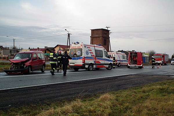 Wypadek w Śmielinie.
