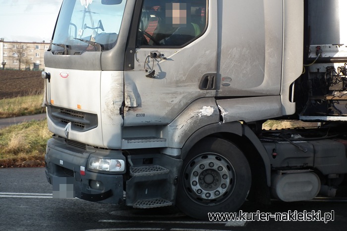 Kolizja na krajowej 10 w Lubaszczu