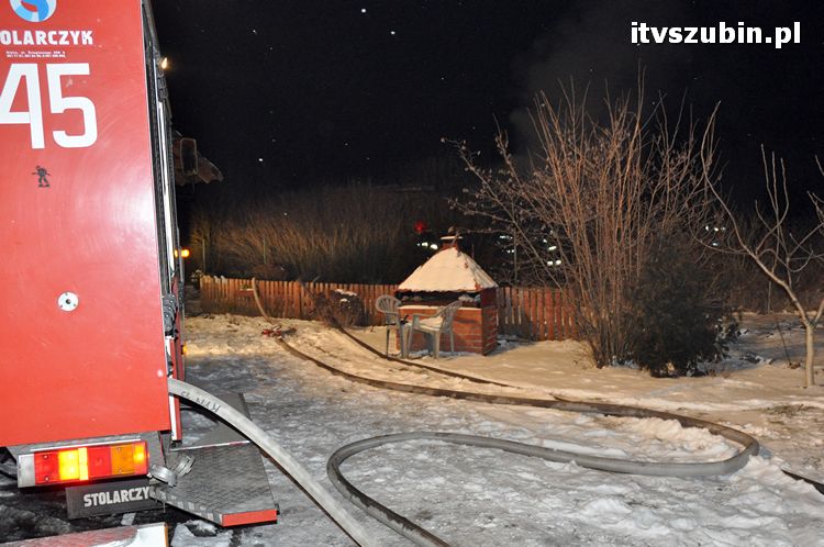 Spłonął budynek gospodarczy w Rynarzewie