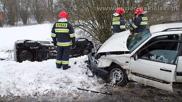 Wypadek w Występie gmina Nakło nad Notecią 