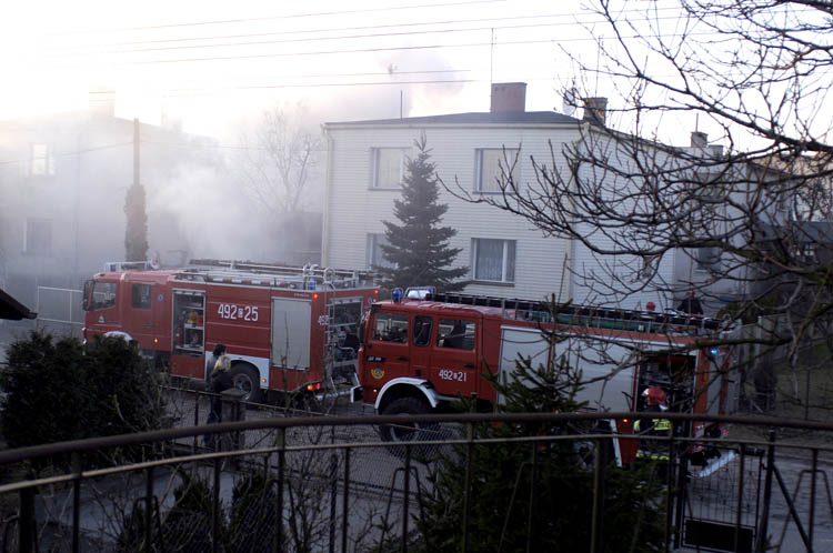 Pożar garażu w Szubinie