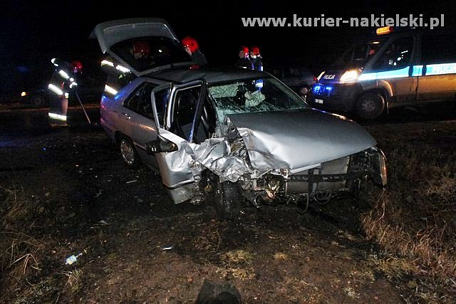 Seat Toledo uderzył w drzewo