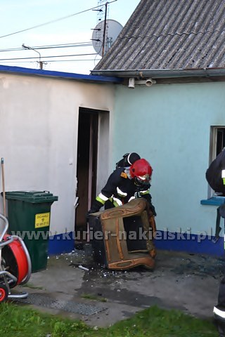 Pożar mieszkania w Paterku