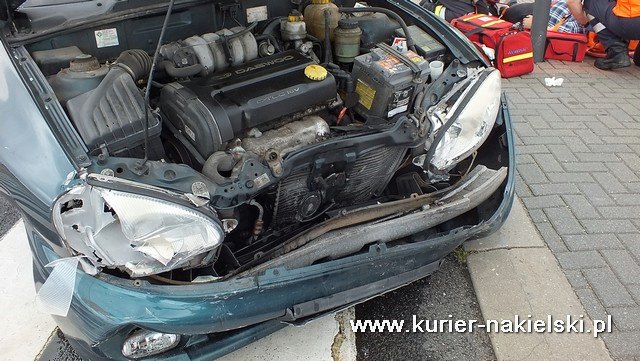 Kolizja na skrzyżowaniu Karnowskiej z obwodnicą Nakła nad Notecią