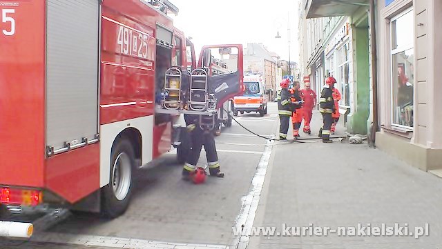 Pożar mieszkania na Rynku w Nakle nad Notecią