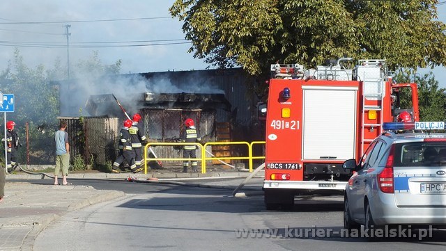 Ranny pożar przy ul. Armii Krajowej w Nakle nad Notecią