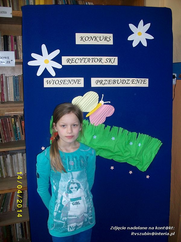 Konkurs Recytatorski ?Wiosenne Przebudzenie? w bibliotece szkolnej w Kowalewie