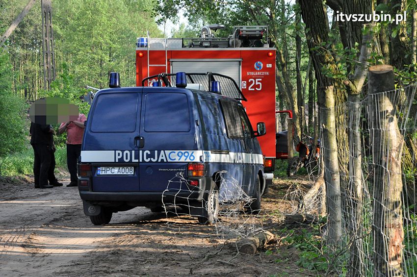 Wypadek z udziałem motocyklisty koło Zazdrości
