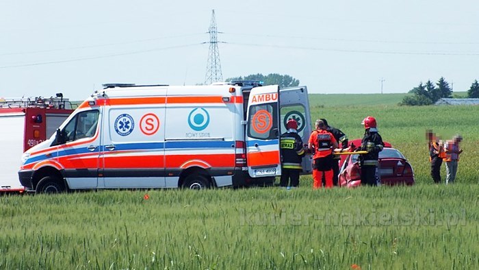 Zderzenie samochodów na obwodnicy Nakła nad Notecią