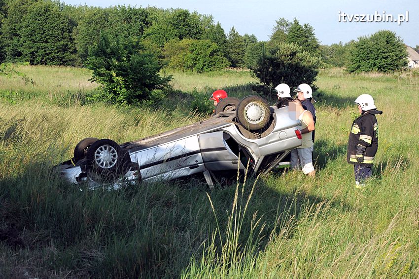 Dachowanie osobówki na krajowej piątce