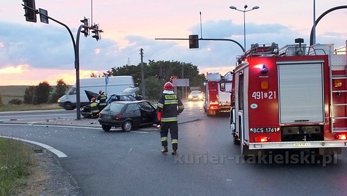 Wypadek na obwodnicy Nakła nad Notecią
