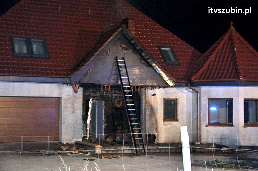 Nocny pożar w Małych Rudach