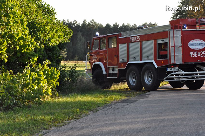 Pożar poszycia leśnego w okolicach Turu [FILM]