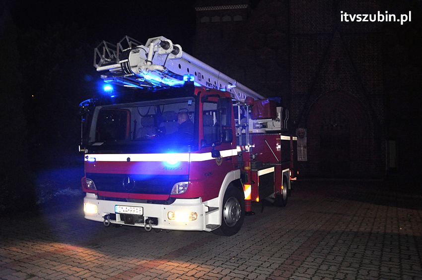 Pożar w kościele św. Andrzeja Boboli w Szubinie 