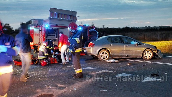 Wypadek na skrzyżowaniu ul. Staszica z drogą krajową nr 10