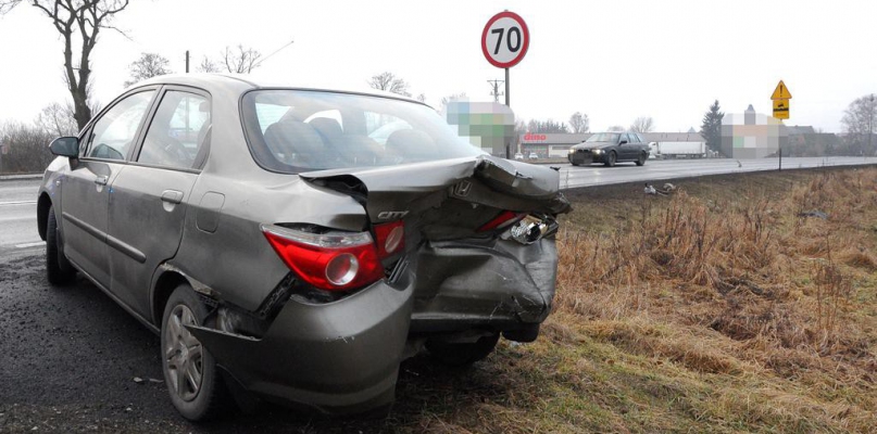 Poranna kolizja w Rynarzewie