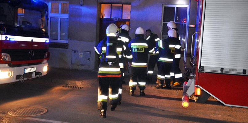 Pożar w domu wielorodzinnym w Szubinie 