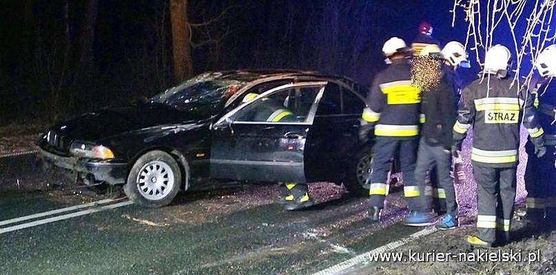 Dachowanie BMW pod Wieszkami